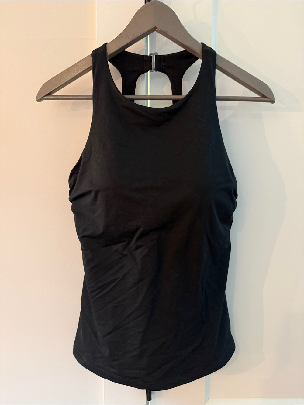 NWT, Athleta: Women’s Black High-Neck Racerback Tank Top